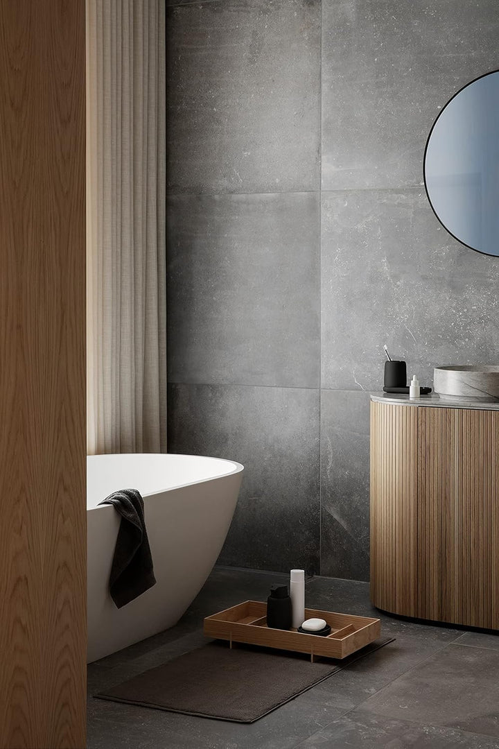 Blomus -SONO- Seifenspender aus Keramik, Magnet, Seifendosierer in edler Optik, mattiert, hochwertig