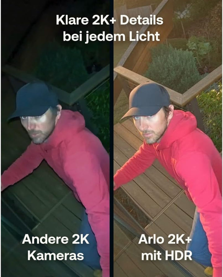 Arlo Pro 6 Überwachungskamera Aussen WLAN, Kabellos, 2K+HDR, Farb-Nachtsicht, 160° Blickwinkel, Spot