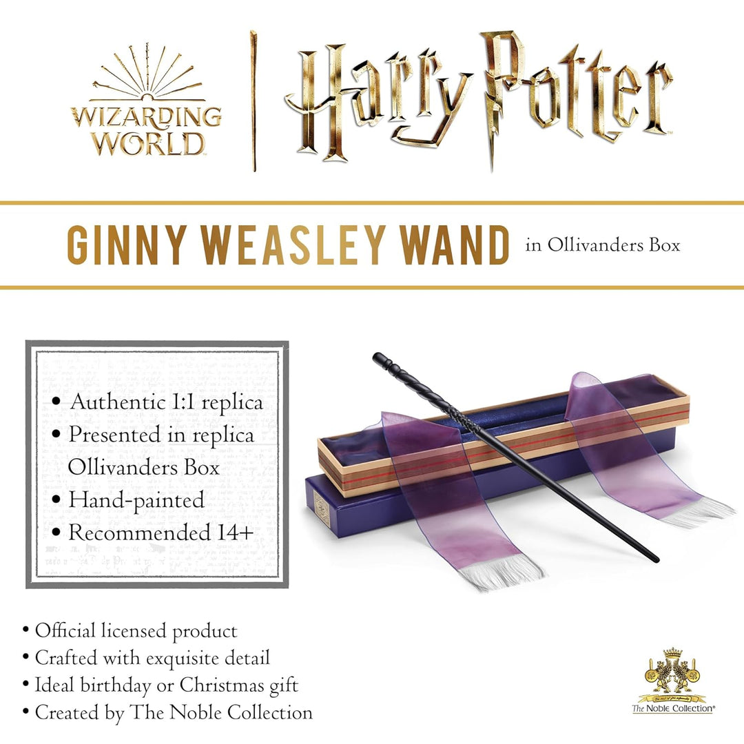 The Noble Collection Harry Potter réplique Baguette in Ollivanders Box - Ginny Weasley 36 cm
