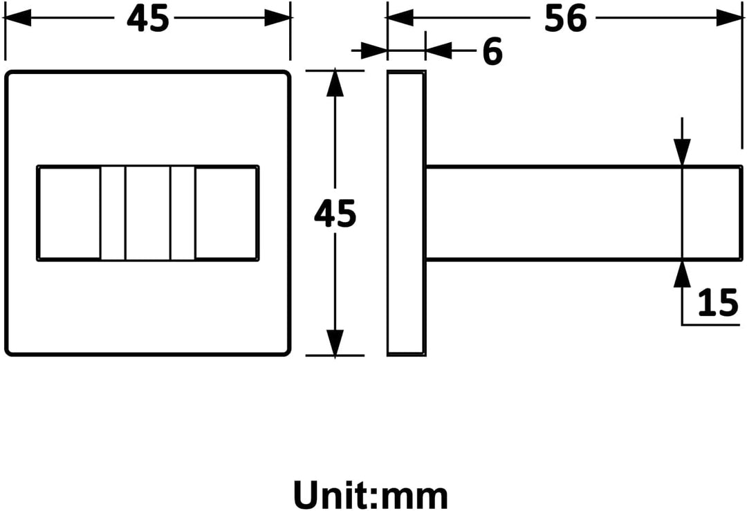 Handbrause Halterung Schwarz Messing Duschkopf Halterung Wandhalterung Duschhalterung Quadratisch Du