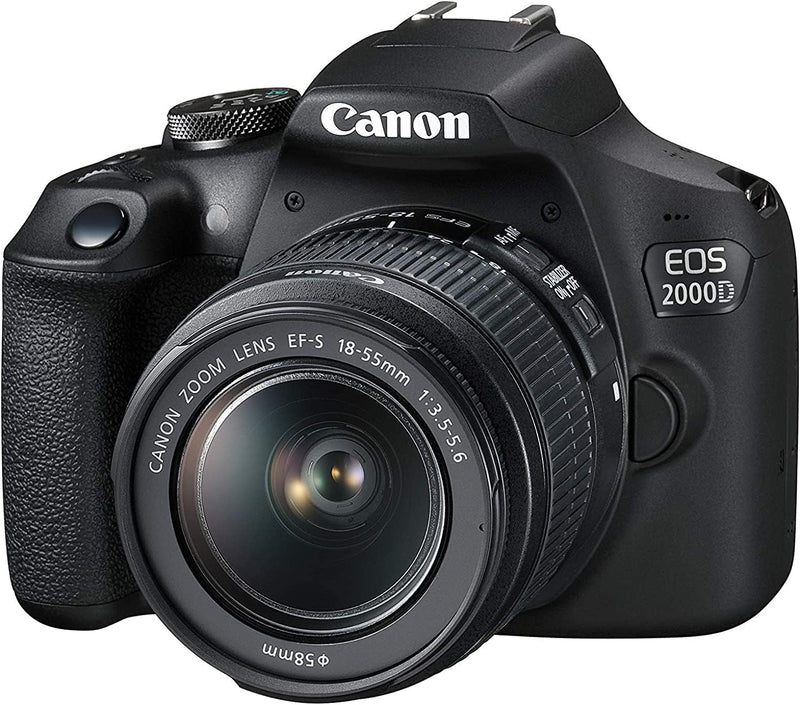 Canon EOS 2000D Spiegelreflexkamera (24,1 MP, DIGIC 4+, 7,5 (3,0 Zoll) LCD, Full-HD, WIFI, APS-C CMO