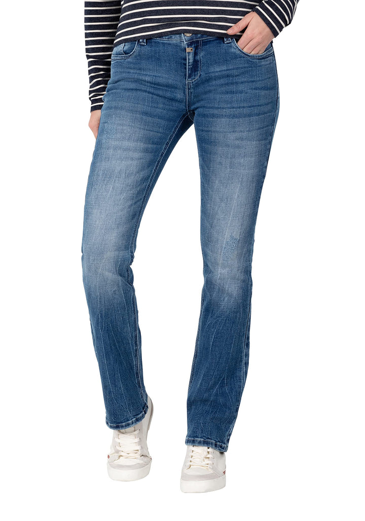 Timezone Damen Jeans Slim Lisatz 27W / 32L Mountain Blue Wash, 27W / 32L Mountain Blue Wash