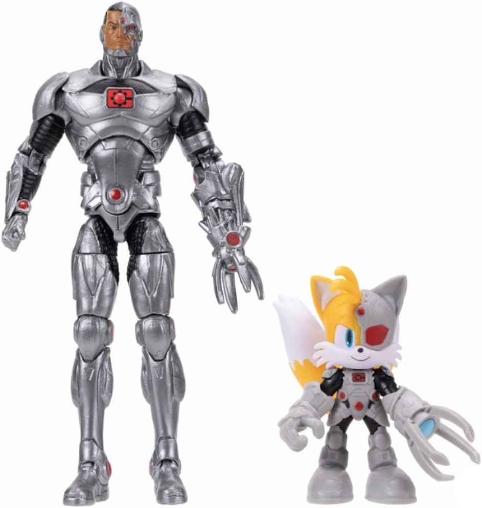 Sonic The Hedgehog DCxSonic: Tails als Cyborg und Actionfiguren-Multipack, Jakks Jakks Pacific, enth