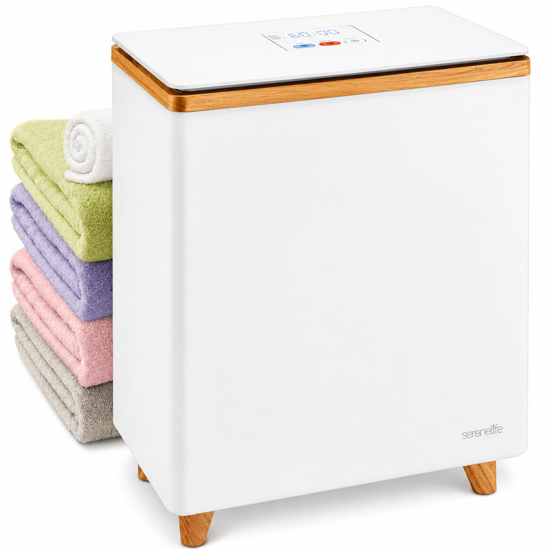 SereneLife Handtuchtrockner Elektrisch Natur – 50kg Kapazität, Energiesparend &amp; Sicher, Towel Warmer