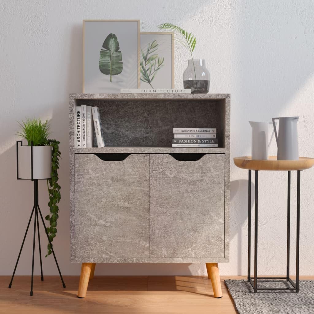 vidaXL Sideboard mit 3 Fächern Kommode Anrichte Schrank Beistellschrank Mehrzweckschrank Standschran