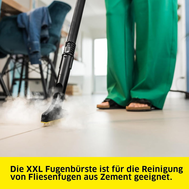 Kärcher XXL-Bürste für Fugen, Dampfzubehör, ideal für die Reinigung von Fugen in Bad und Küche