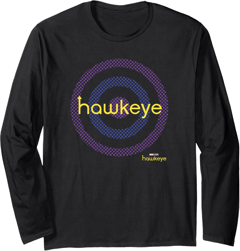 Marvel Hawkeye Bullseye Target Logo Langarmshirt
