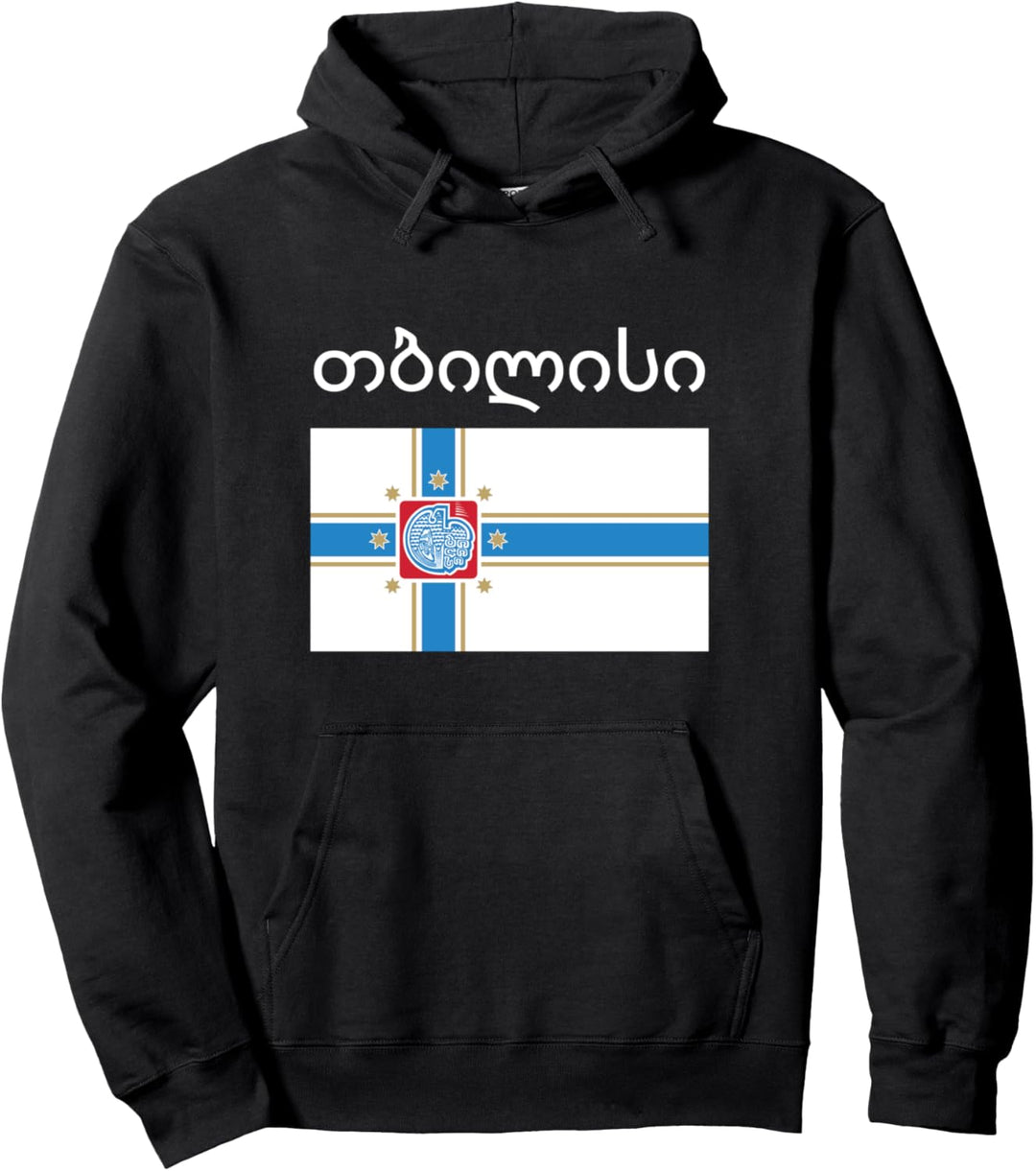 Tbilisi Georgia Flag Of Tiflis Georgian Gift Tbilisian Roots Pullover Hoodie
