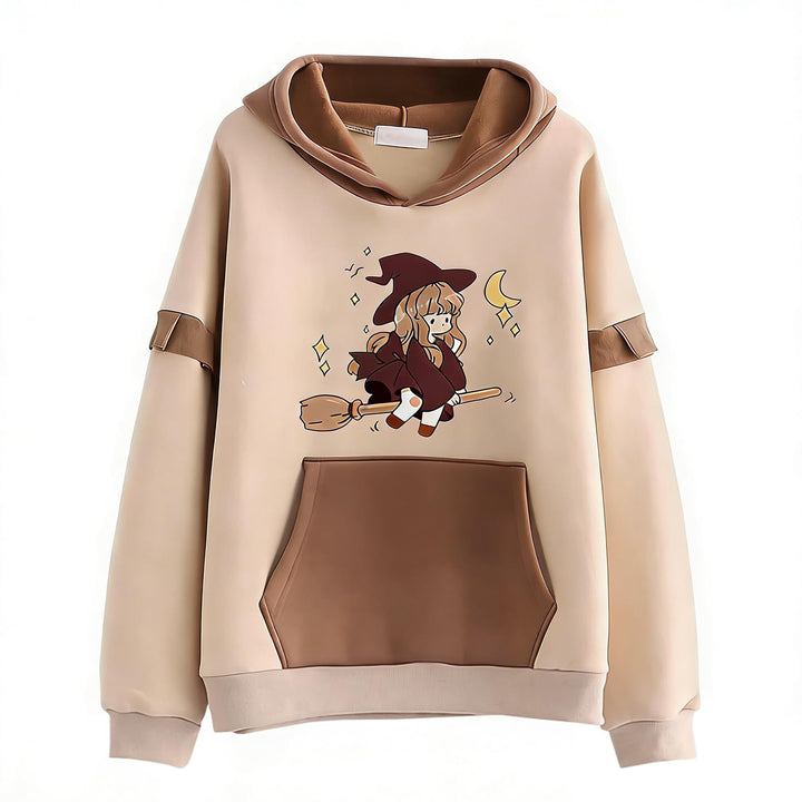 L SERVER Hoodie Mädchen Bequemer Modischer Kapuzenpullover Kinder Niedliches Sweatshirt mit Cartoon-