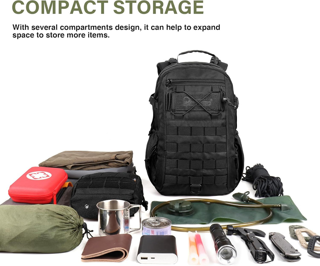 Mardingtop 20L Militär Rucksack Herren Wanderrucksack Trekkingrucksack Tactical Backpack mit MOLLE-S