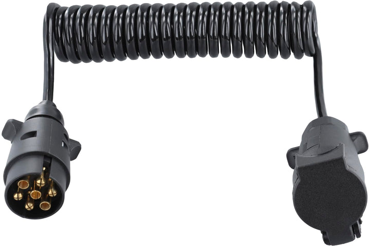 Anhänger 7 Polig Verlängerung Kabel Spiralkabel 3.0M Anhängerkabel AdapterSpiralkabel Auto Anhänger