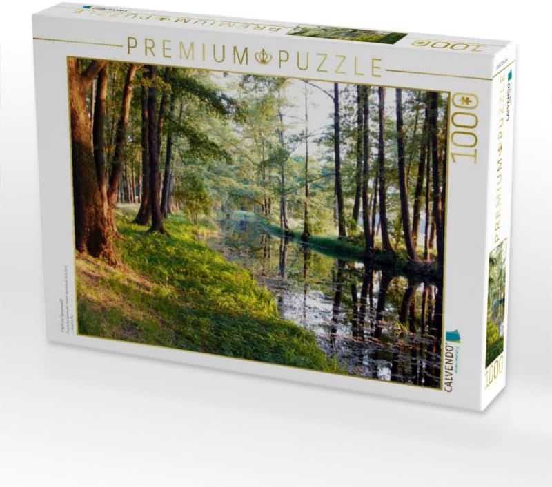 CALVENDO Puzzle Fliess im Spreewald 1000 Teile Lege-Grösse 64 x 48 cm Foto-Puzzle Bild von Veronika