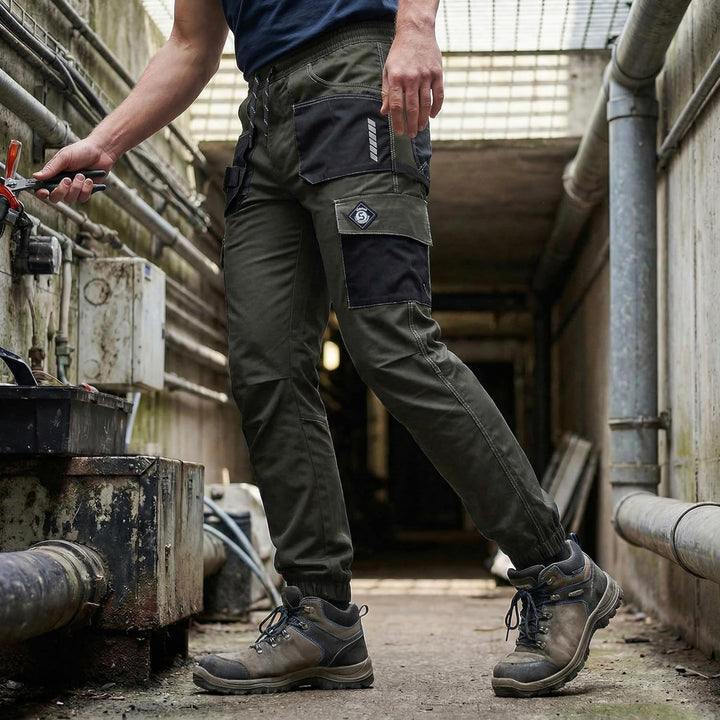 Revolt Sport Jogginghose Herren - Arbeitshosen Männer Cargohose Herren - Mit Stretchmaterial, Dreifa