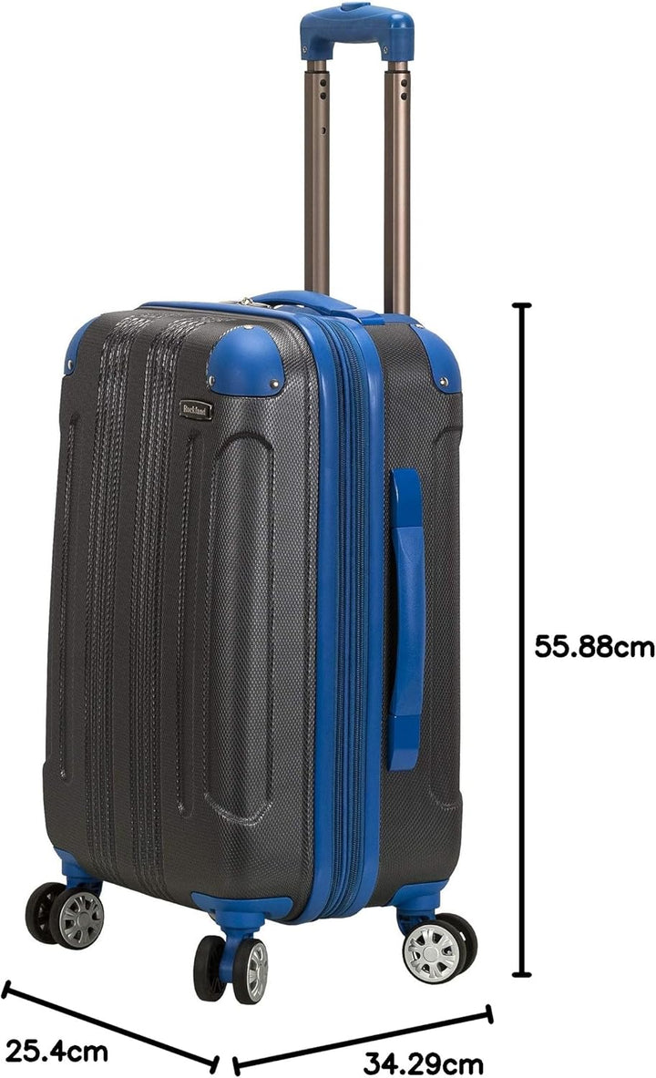 Rockland London Hartschalen-Koffer mit Drehrad, Zweifarbig Grau (Grau) - F1901-TWOTONE Grey Carry-On