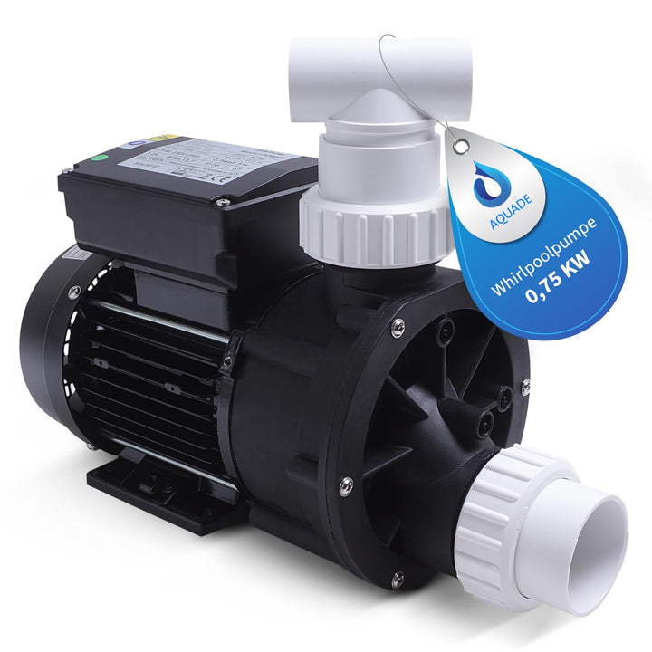 AQUADE Whіrlpоol Pumpe 0,75kW 750W, 1,0HS, 230V, 50Hz, 19.200 l/h - Poolpumpe bis 20 m³, SPA-Pumpe b