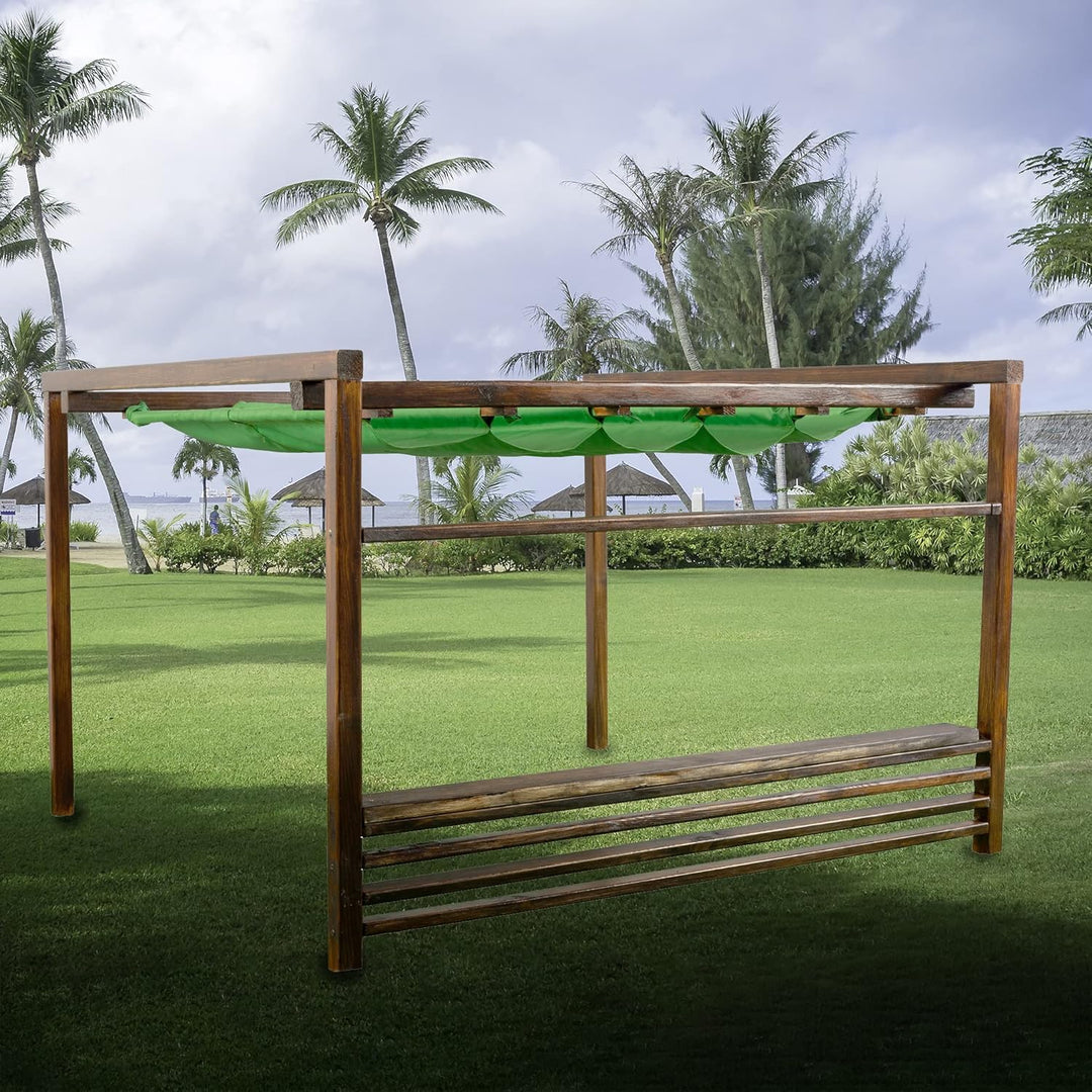 SILUK freigarten.de Ersatzdach für Pavillon 3x3 Meter Wasserdicht Terrassenüberdachung mit Schiebeda