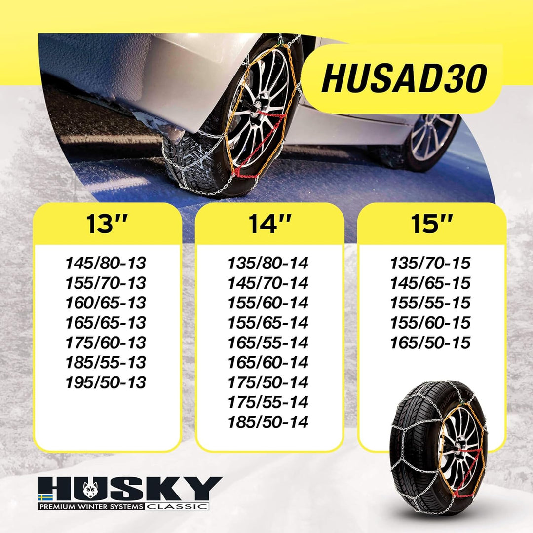 Sumex HUSAD30 KN30 Husky Advance Schneeketten 9 mm, HUSAD30