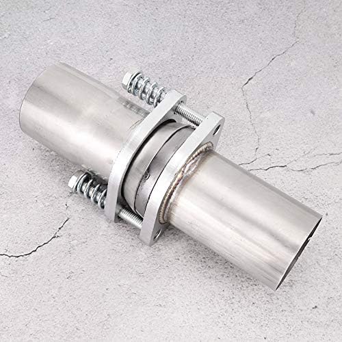 Flansch Auspuff, Universal 2.5in Stahl Quick Fix Auspuff Federbolzen Flansch Reparaturrohr Kit
