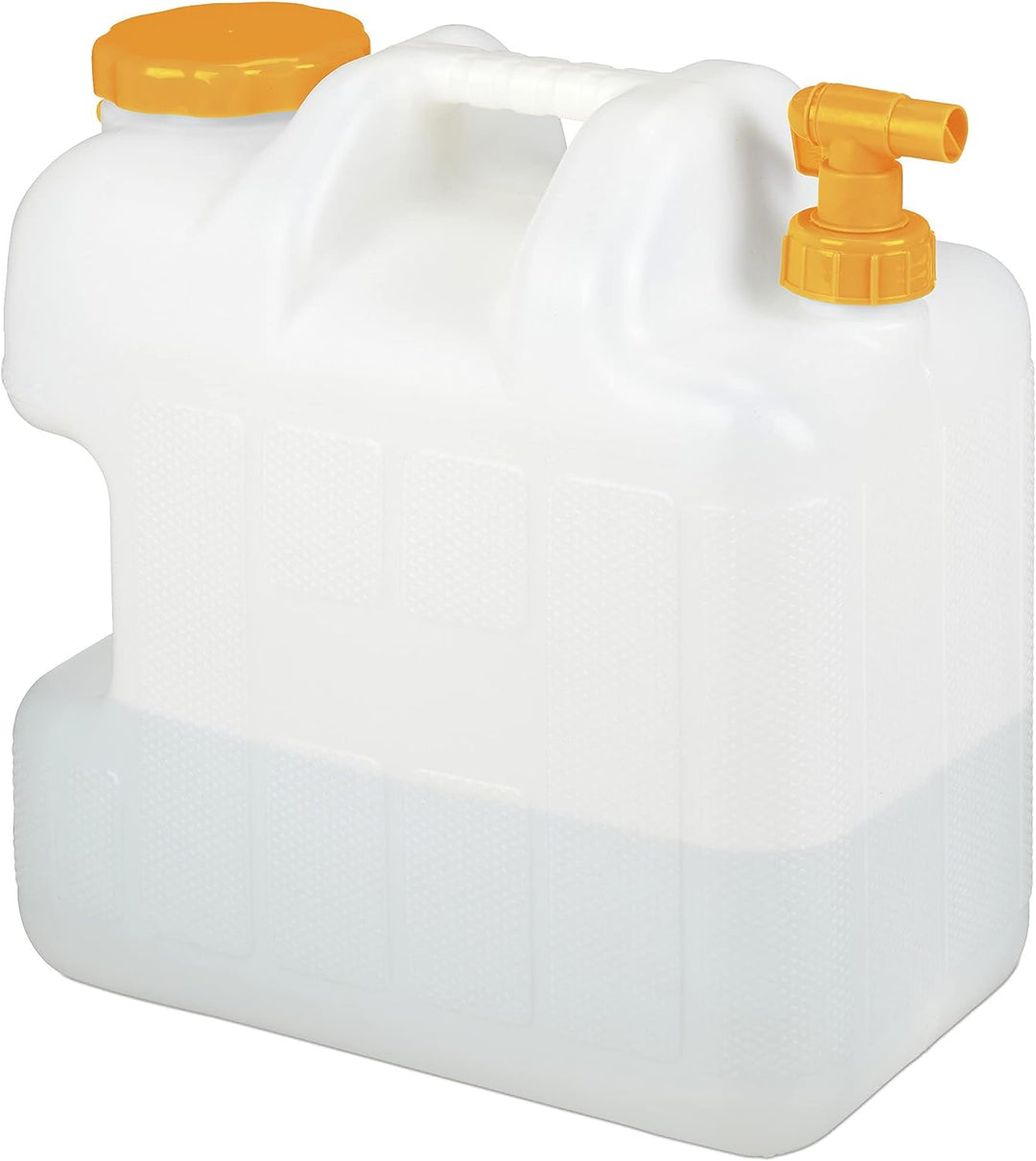 Relaxdays Wasserkanister mit Hahn, 25 Liter, Kunststoff bpa-frei, Weithals Deckel, Griff, Camping Ka