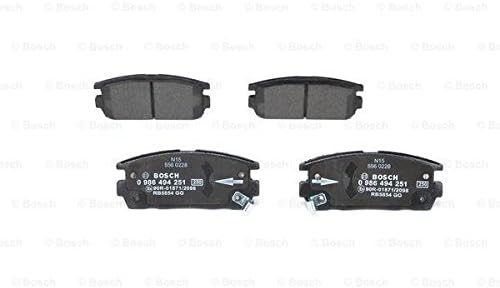 Bosch BP1123 Bremsbeläge - Hinterachse - ECE-R90 Zertifizierung - vier Bremsbeläge pro Set