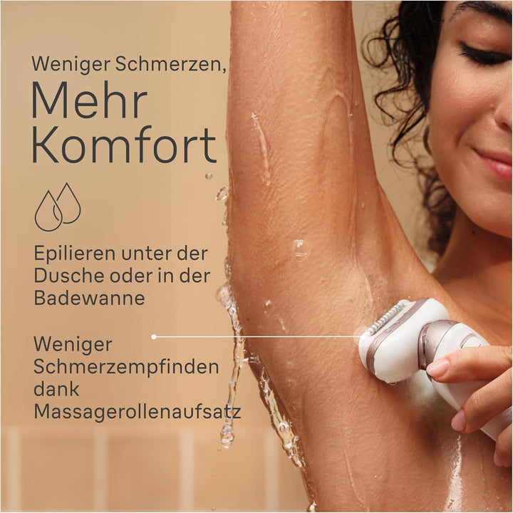 Braun Silk-épil 9 Flex, Epilierer Damen / Haarentferner für langanhaltende Haarentfernung, Ladyshave