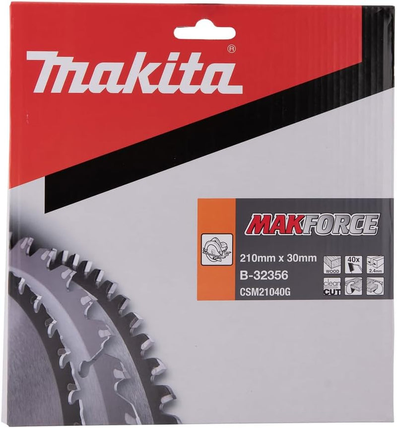 Makita MakForce Saegeblatt, 210 x 30 mm, 40Z, B-32356