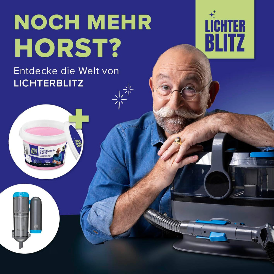 Waschsauger – kompaktes Polsterreiniger Gerät & Teppichreiniger mit 12 kPa Saugkraft | 2-in-1-Fugend