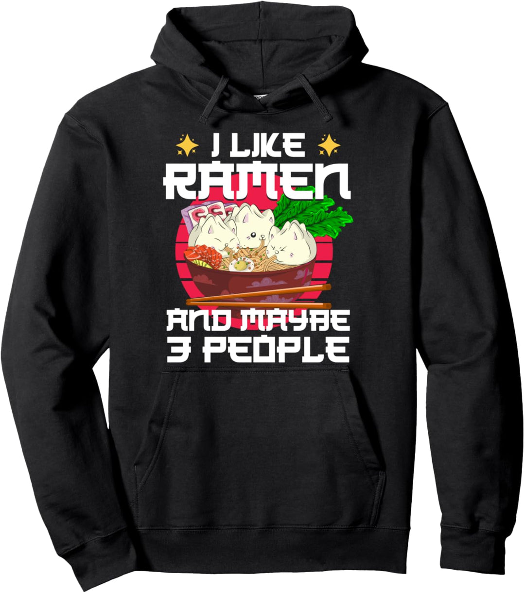 Japanische Ramen Nudeln Kawaii Otaku Japan Lustiges Ramen Pullover Hoodie