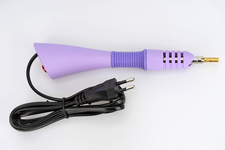 Hot Fix Applikator 7 Aufsätze + Mini-Bügelaufsatz (violett)