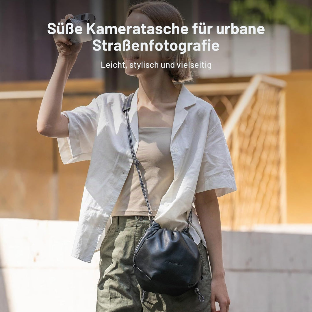 PGYTECH OneGo Kameratasche Beutel mit Kordelzug, Strassenfotografie Stylische Weiche Handetasche Sch