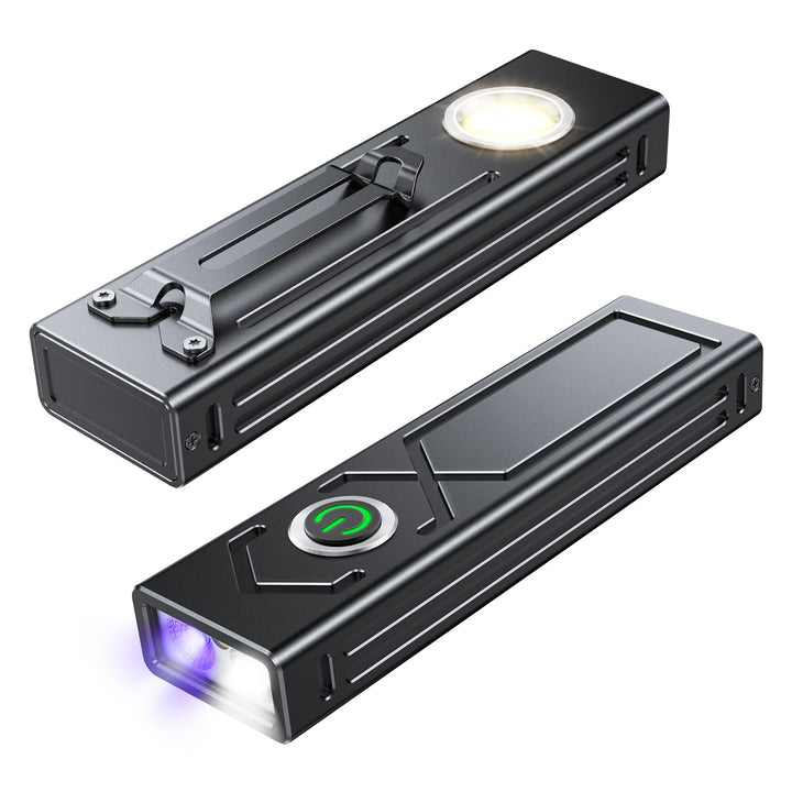 EOIWUY Taschenlampe LED Aufladbar, 1300 Lumen Extrem Hell Taschenlampen | 4 Lichtmodi, Flaches &amp; Mag