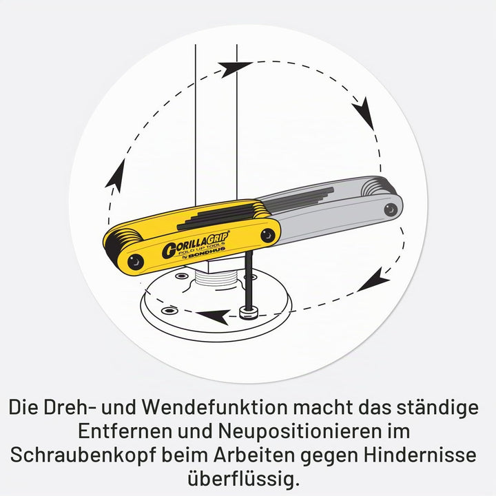 Bondhus 12592 GorillaGrip Schlüssel-Set, Poliert, Metrisch