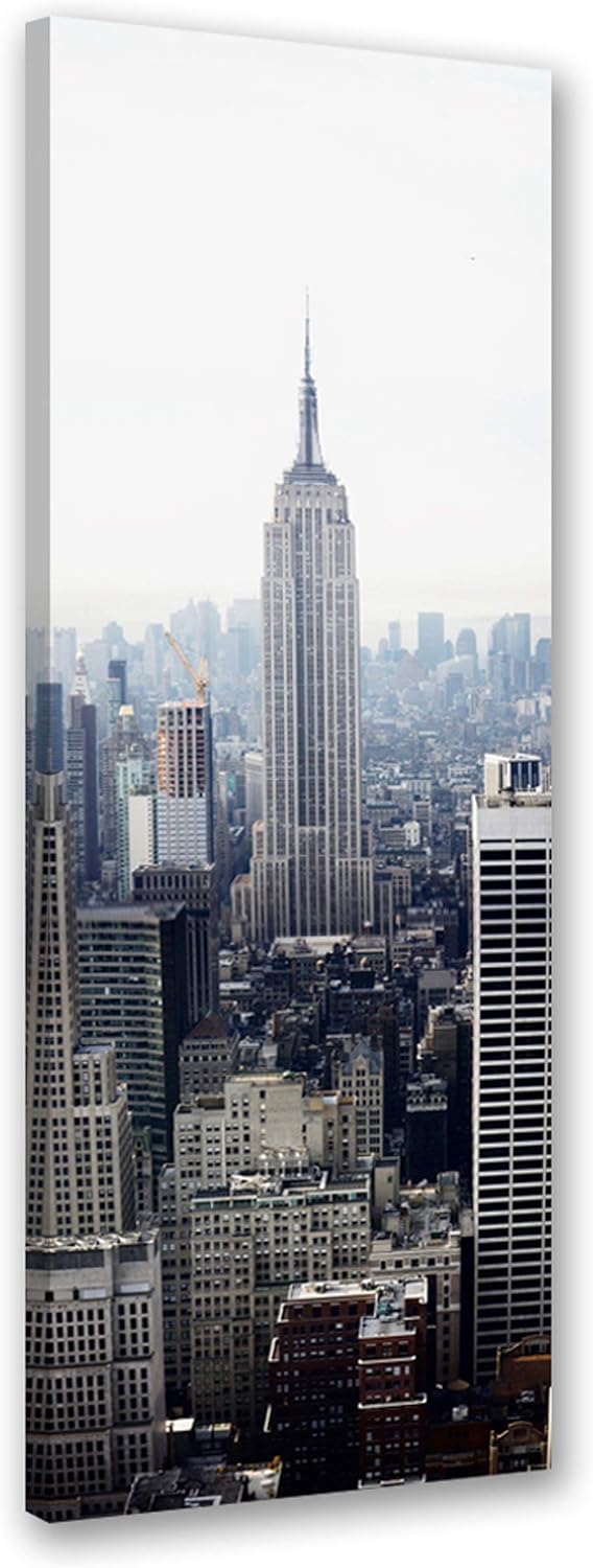 Feeby. Wandbild - 1 Teilig - 30x90 cm, Leinwand Bild Leinwandbilder Bilder Wandbilder Kunstdruck, EM