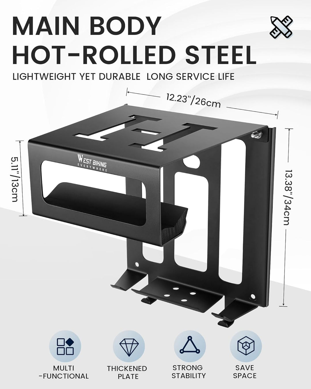 Fahrrad Wandhalterung - Rennrad Wandhalterung für Zuhause - Fahrrad Aufhängung - Fahrrad Halterungen