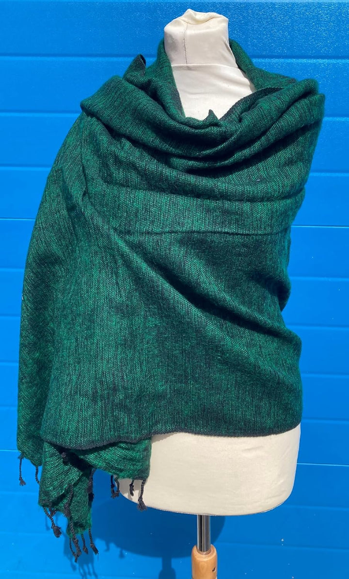 Yak Wolle Schals / Decke / Meditationsschal / Wickeltuch - Schöne weiche Handloom bunte Schals aus N