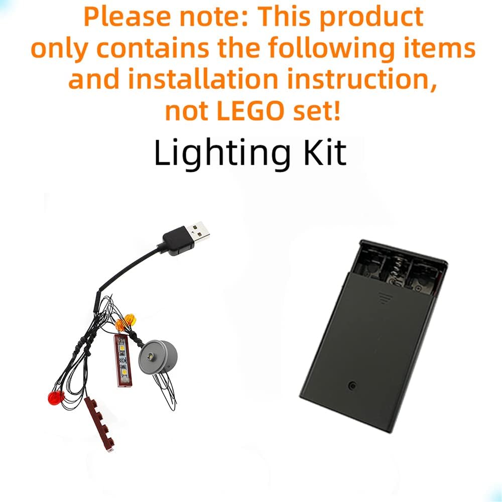 GEAMENT LED Licht-Set Kompatibel mit Lego Pickup Truck - Beleuchtungsset für Creator 10290 Baumodell