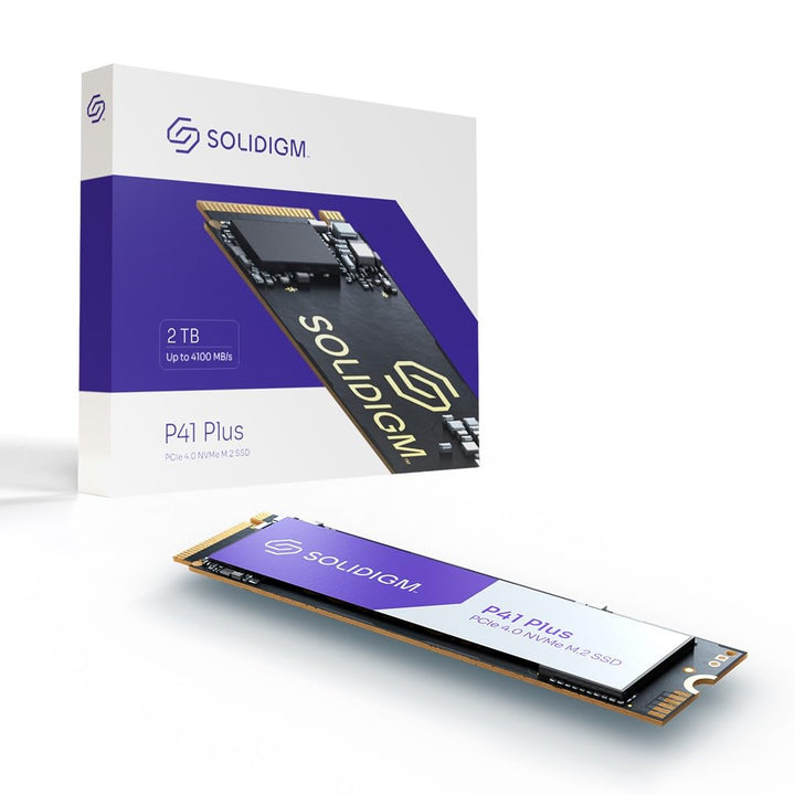 Solidigm SK HYNIX NAND Product Solutions SSD P41 Plus 2TB M.2 80mm PCIe x4 3D4 QLC Retail Single Pac