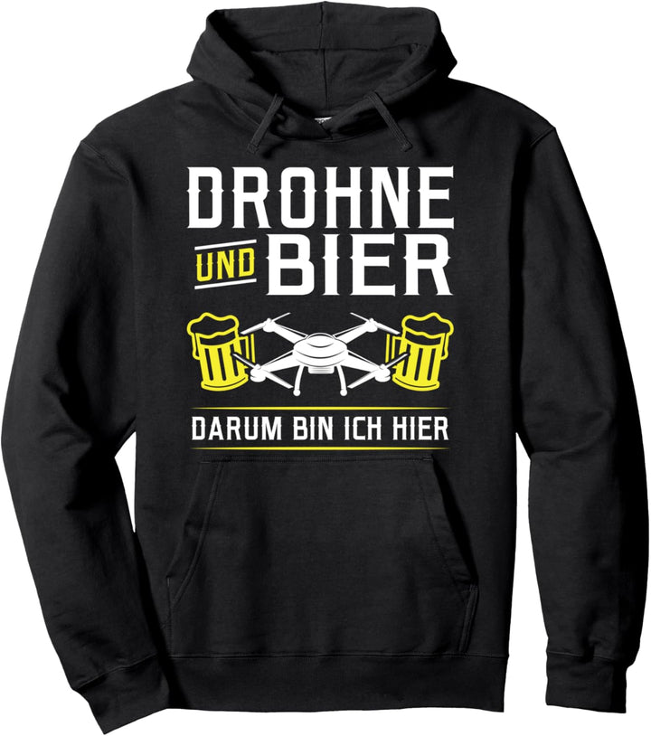 Drohne Bier Quadcopter Pullover Hoodie