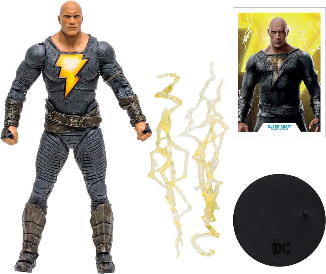 McFarlane Actionfigur DC Black Adam - Black Adam (Heroe Anzug) Mehrfarbig TM 15256, Bunt Schwarz Ada