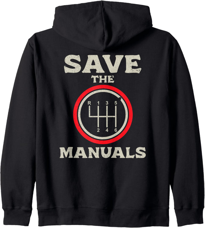 Save the Manuals - Rettet die Manuelle Gangschaltung Kapuzenjacke