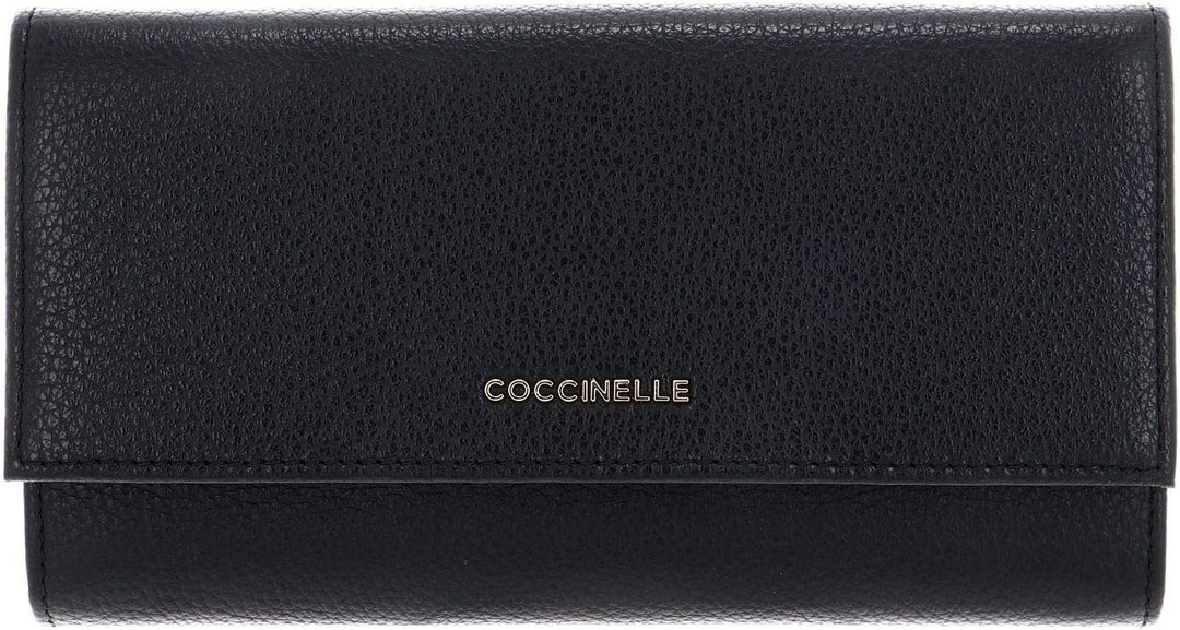 Coccinelle Metallic Soft Wallet Noir