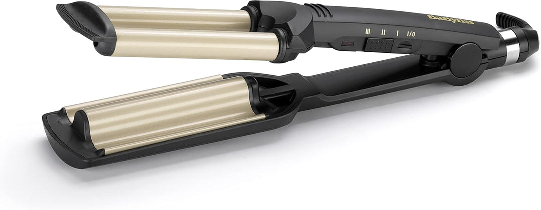 BaByliss Easy Waves Welleneisen, Gold-schwarz, C260E | 1er Pack Beach Waves, Beach Waves