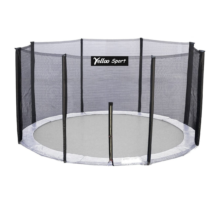 yelloo Ersatz-Trampolin für Sicherheitsnetz 185 245 305 366 427 cm Salto 10 m Netz für Ø 305 cm (8 p
