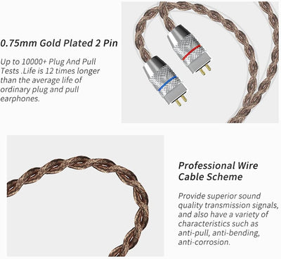 CCA C10 Hybrid-Treiber-In-Ear-Kopfhörer, HiFi-Stereo-Ohrhörer, leistungsstarker Bass, Sport-Headset