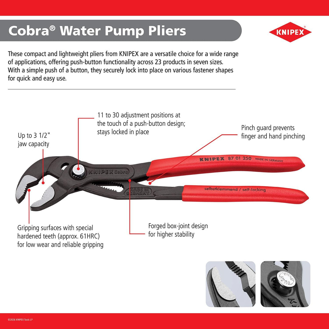 Cobra Wasserpumpenzange