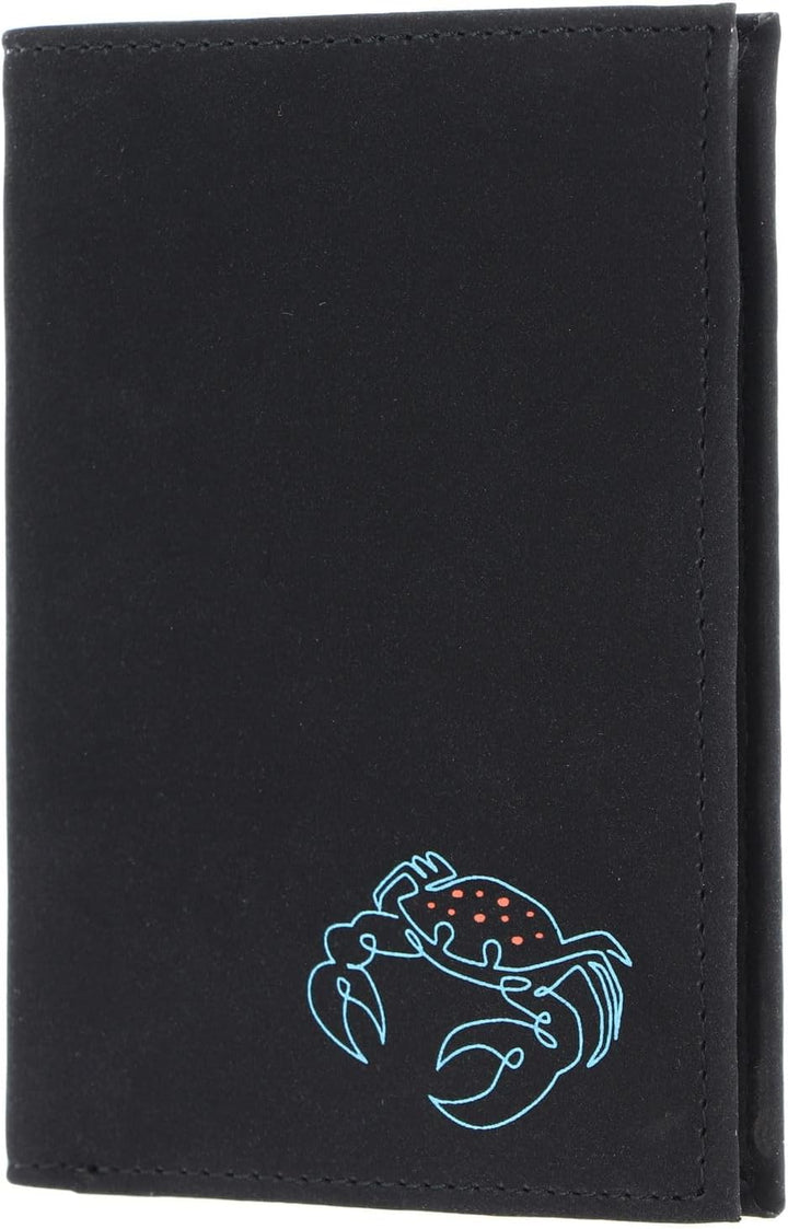 Geldbörse New Cryptan RFID Protect Kombibörse Crab Print Cyan Black, Crab Print Cyan Black