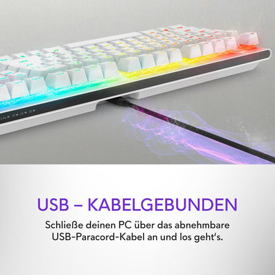 Alienware Tri-Mode kabellose Gaming Tastatur - AW920K (Lunar Light)