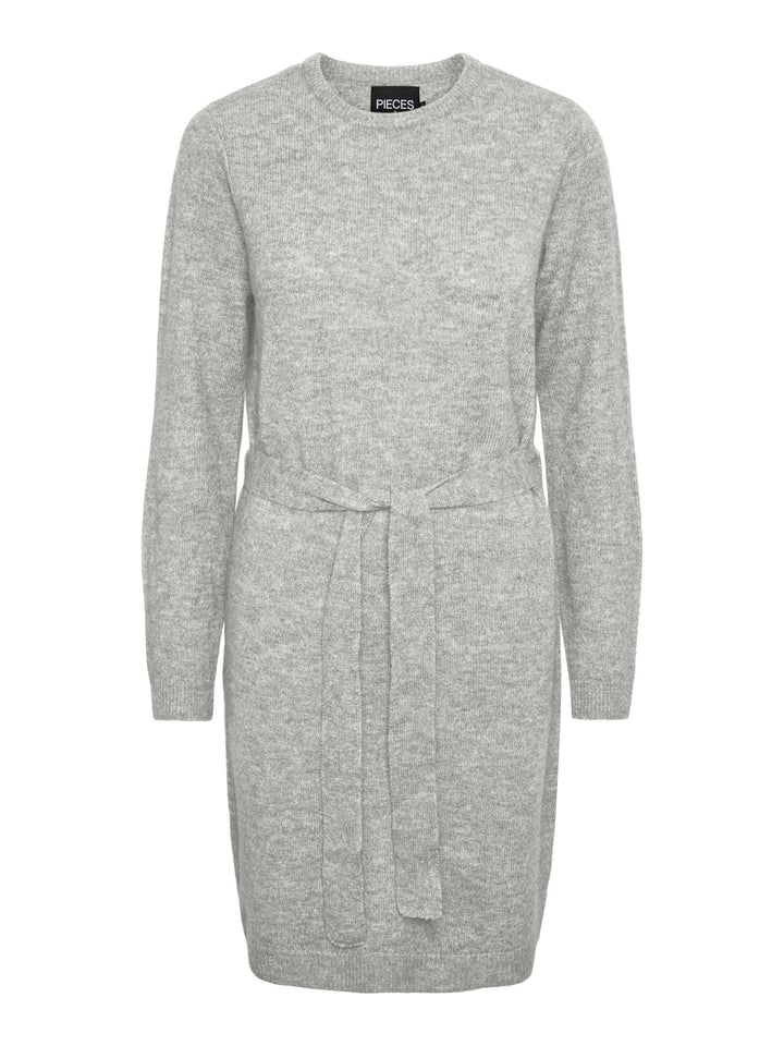 PIECES Female Strickkleid PCJULIANA S Light Grey Melange, S Light Grey Melange