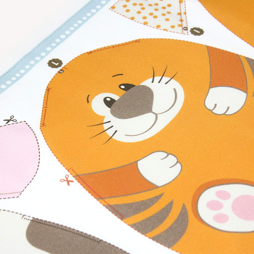 kullaloo KINDERLEICHT - Cut & Sew Stoff als Panel auf Popeline/Baumwolle zum selber Nähen (Happy Far