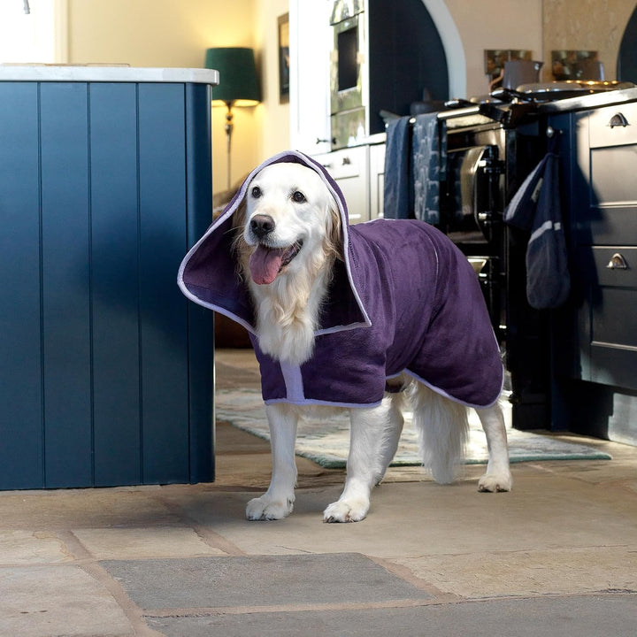 Lucky Paws® Luxuriöser Hundebademantel - doppellagiger Bademantel Hund - super saugfähig weiches Hun